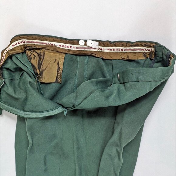 Vintage Val Hughes Ski Pants Green Stirrup 70s 80s Canadian Women's W30 AS IS - Picture 7 of 7